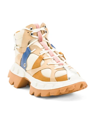 Leather Arko Blast High Top Sneakers For Women