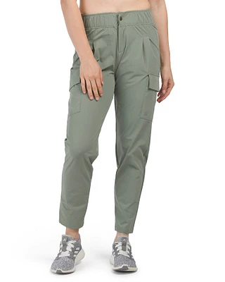 Crinkle Woven Cargo Pants