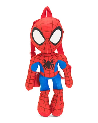 16In Spidey Figural Plush Backpack