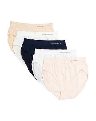 5Pk Seamless High Cut Briefs For Women