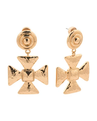 Waterproof Cross Earrings