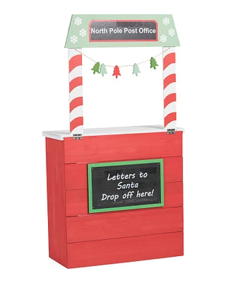 Wooden North Pole Post Office Stand