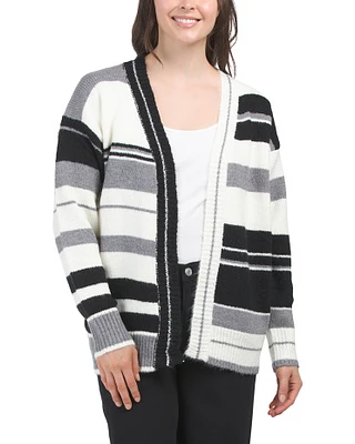 Long Sleeve Striped Cardigan