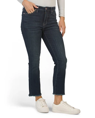 High Rise Cropped Jeans For Women