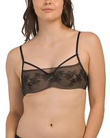 Straight Laced Balconette Underwire Bra For Women