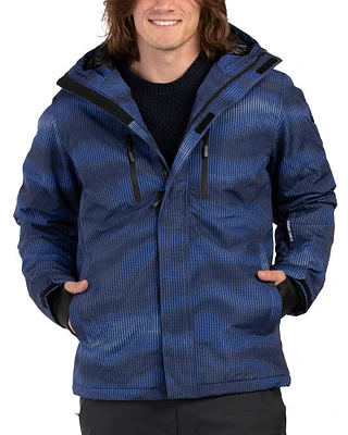 Waterproof Mixed Media Ski Jacket For Men