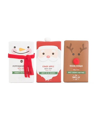 3Pc Holiday Bath Soap Set For Women