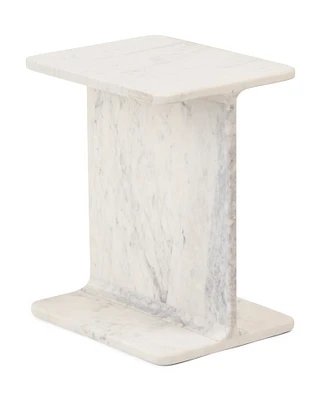 15X18 Solid Marble Accent Table