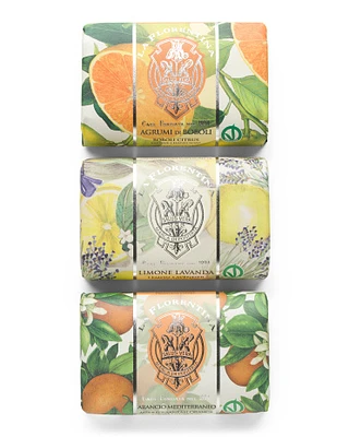 Set Of 3 7Oz Assorted Scented Artisanal Bar Soaps For Women