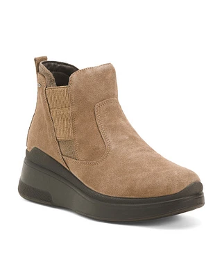 Suede Chelsea Booties For Women