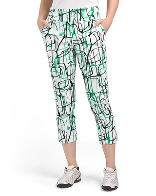 Printed Golf Cropped Pants