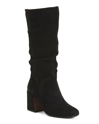 Iman Heel Leather Boots For Women