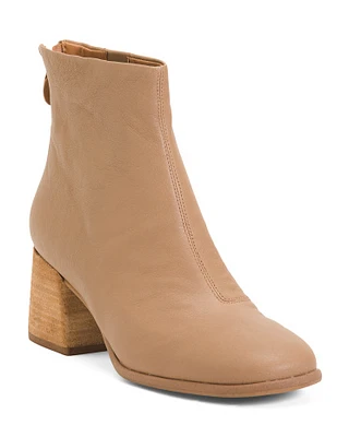 Leather Sandryn Booties For Women