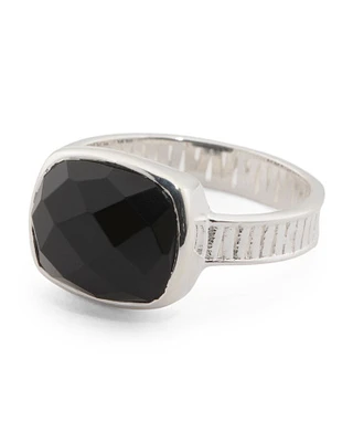 Sterling Silver Black Onyx Ring