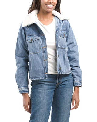 Sherpa Collar Denim Jacket