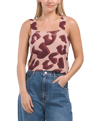 Cashmere Shadow Leopard Print Tank