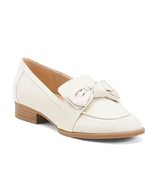 Lindio Bow Loafers For Women