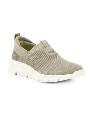 Wide Captivate Echo Knit Slip On Sneakers For Women