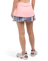 Upf 50 Printed Ruffle Hem Skort