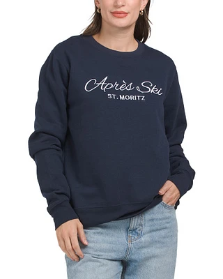 Apres Ski Embroidered Sweatshirt For Women