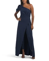 Bijou Shoulder Draped Jumpsuit For Women