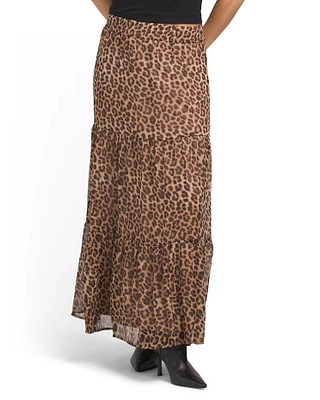 Leopard Print Skirt For Women