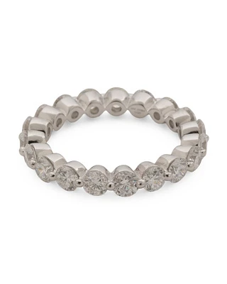 14Kt White Gold Lab Grown Diamond Eternity Band Ring