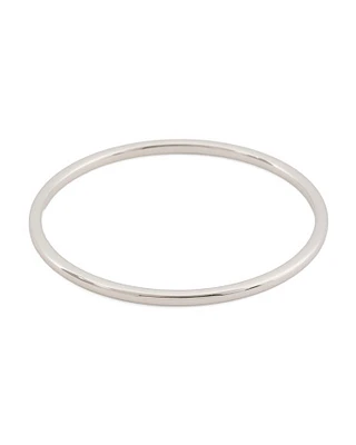 14K Gold Polished Slip On Bangle Bracelet For Women