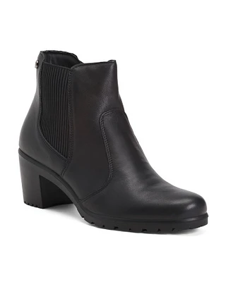 Leather Chelsea Booties For Women