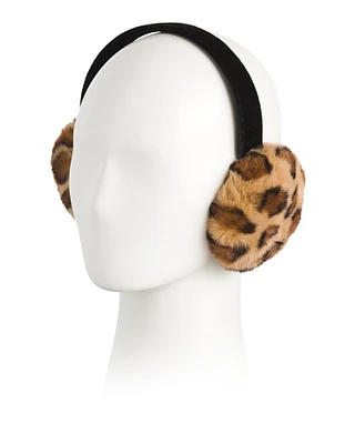 Faux Rex Earmuffs With Halo Band For Women