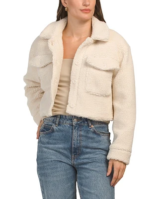 Sonoma Cropped Sherpa Jacket For Women