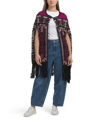 Fringe Poncho For Women