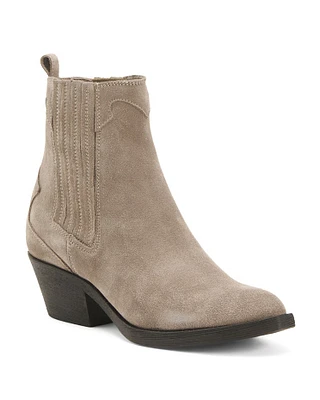 Suede Chelsea Booties For Women