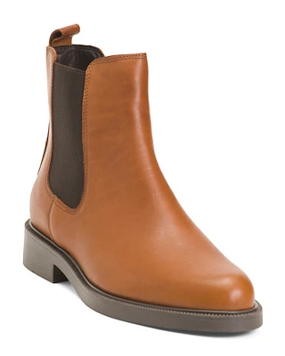 Leather Chelsea Booties For Women