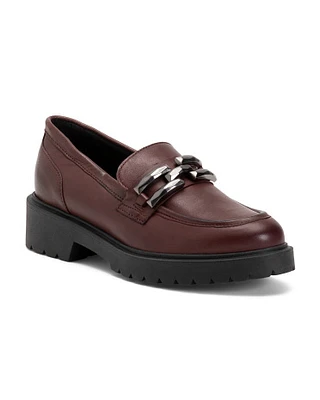 Leather Loafers With Accessory For Women