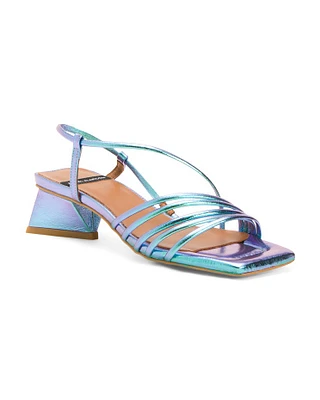 Leather Strappy Sandals For Women