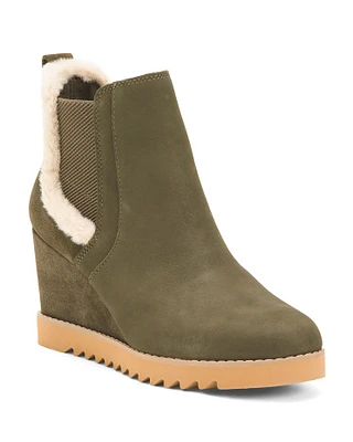 Suede Maddie Wedge Booties For Women