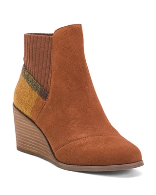 Suede Sadie Wedge Booties For Women