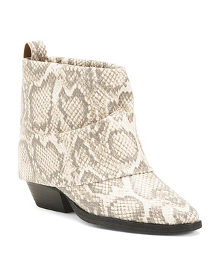 Malina Fold Over Ankle Boots For Women