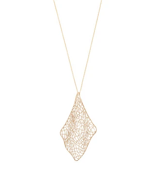 14Kt Gold Filigree Pendant Necklace