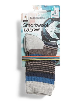 Merino Wool Blend Everyday Crew Socks For Women