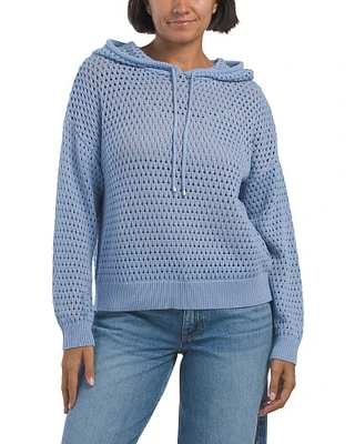 Alli Open Stitch Hoodie Sweater For Women