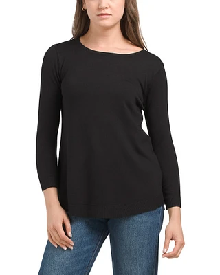 Button Back Dolman Sleeve Sweater