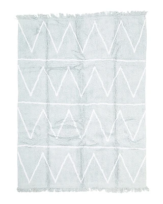 5X4 Washable Zig-Zag Rug