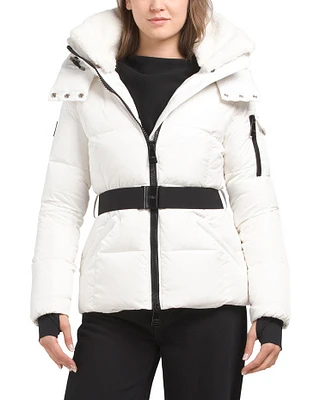 Belted Down Puffer Coat