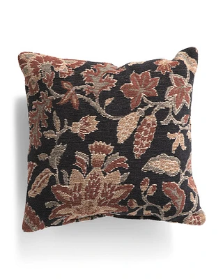 18X18 Square Fall Floral Pillow