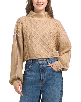 Cameron Turtleneck Cable Sweater