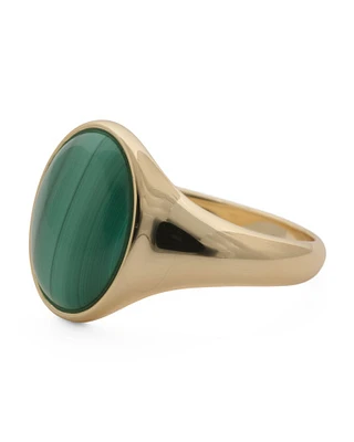 Lou Malachite Gemstone Ring