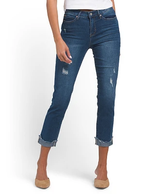 Soho High Rise Ankle Slim Denim Jeans For Women