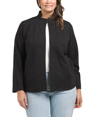 Plus Zip Front Jacket